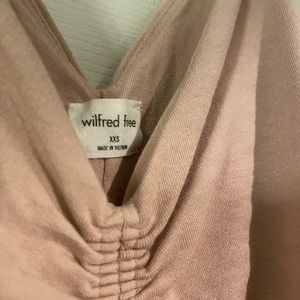 NWOT, Rose colour rushed mini dress , size xxs